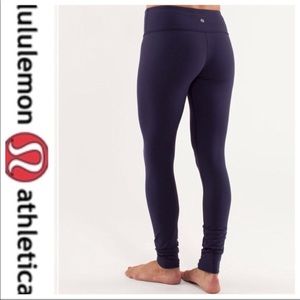 Lululemon Full Length Wunder Under Deep Indigo